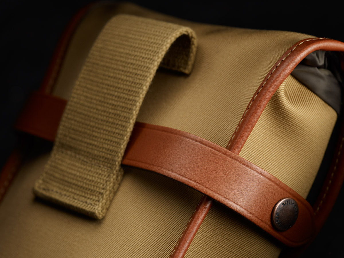 BILLINGHAM DELTA POCKET NOIR TAN CANVAS